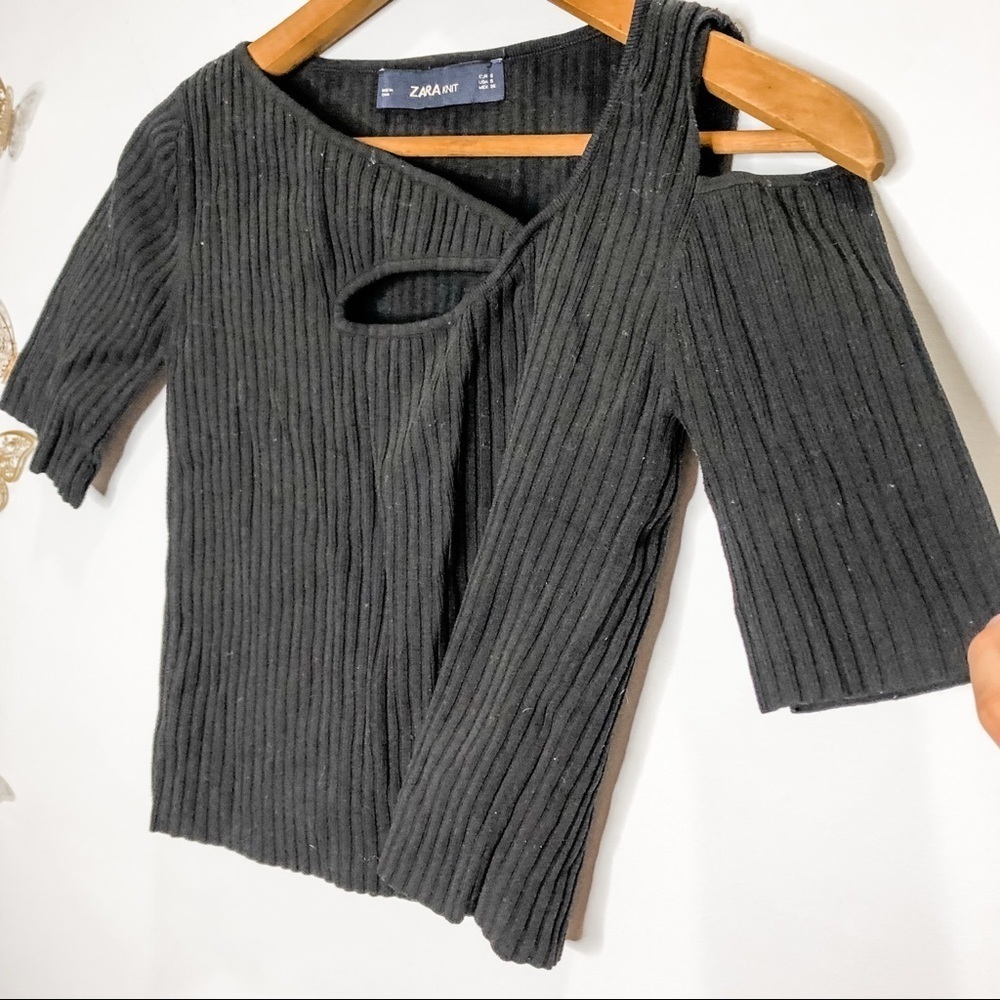 🦋🌙 ZARA | Fun and Flirty Black Going Out Top - Picture 5 of 7